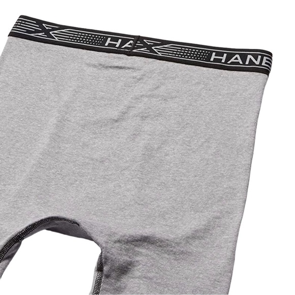 Hanes Men's Premium X-Temp Comfort Boxer Brief 4-Pack Black/Gray Size S - Picture 3 of 8